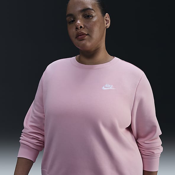Pink nike crewneck sweatshirt store